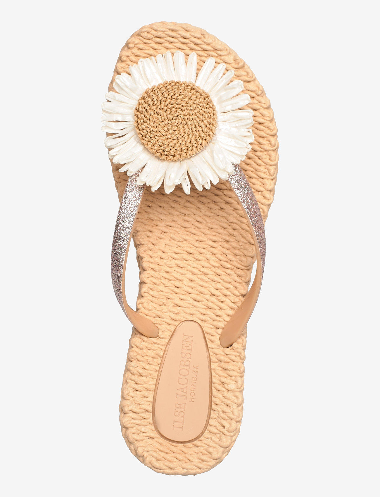 Ilse Jacobsen - Flip Flops with Flower - klipklapper - beige - 4