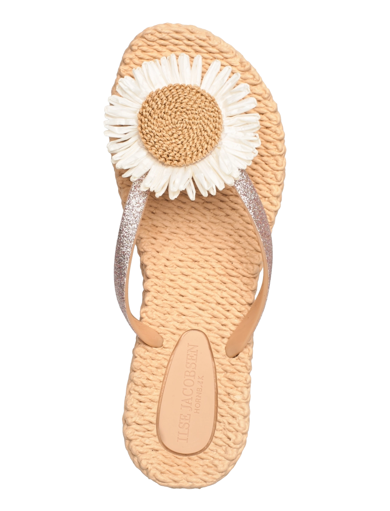 Ilse Jacobsen - Flip Flops with Flower - flip flops - beige - 4