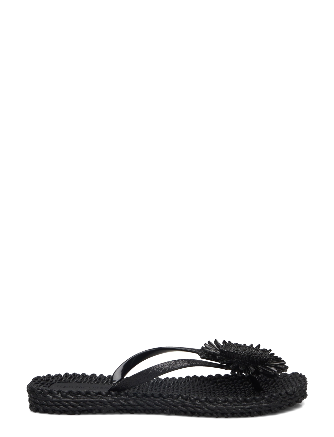 Ilse Jacobsen - Flip Flops with Flower - klipklapper - black - 2