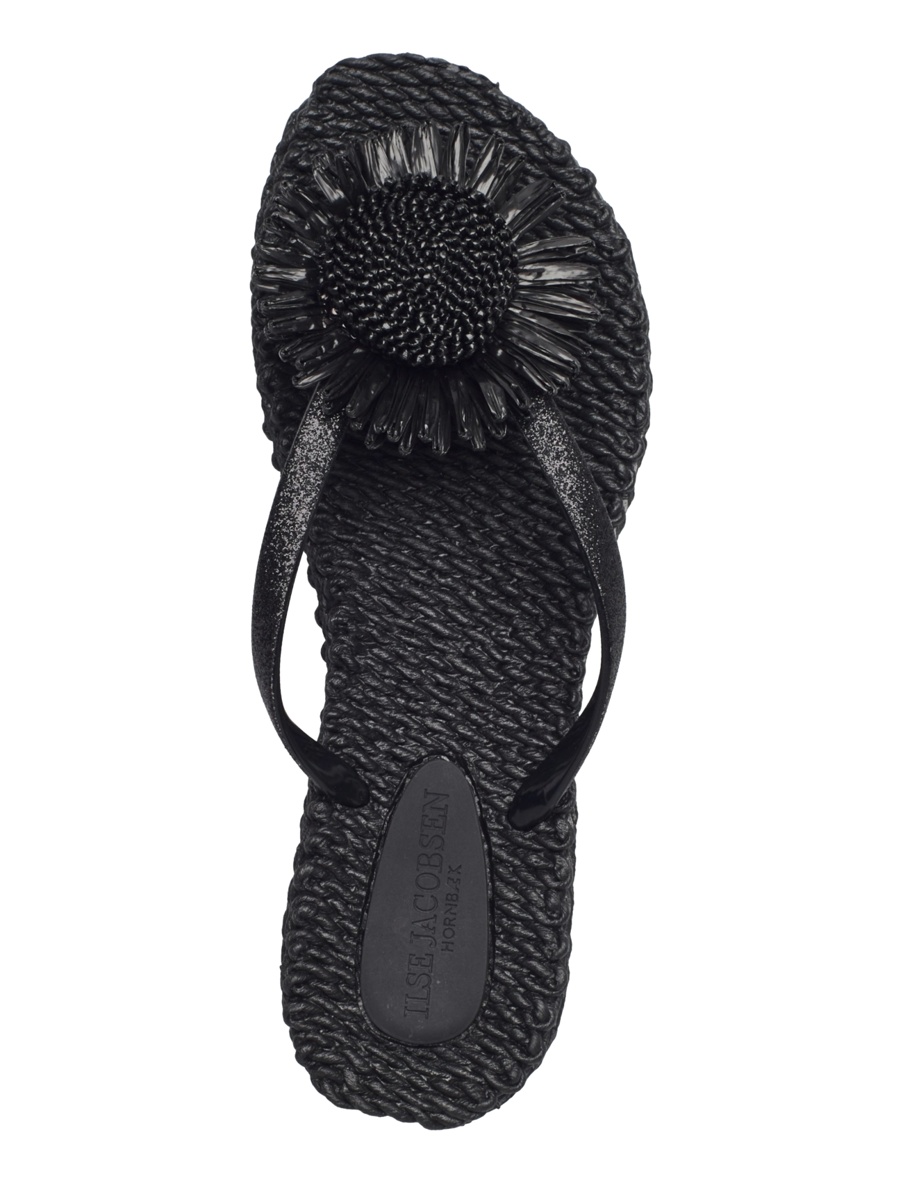 Ilse Jacobsen - Flip Flops with Flower - flip flops - black - 4