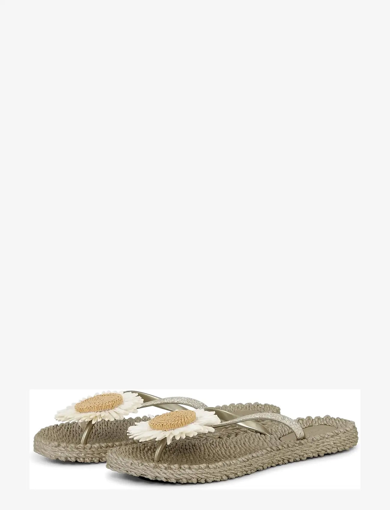 Ilse Jacobsen - Flip Flops with Flower - klipklapper - platin - 1