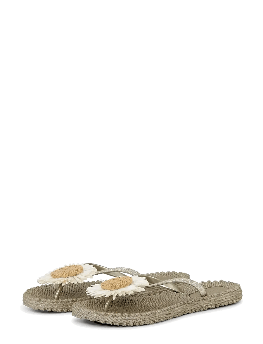 Ilse Jacobsen - Flip Flops with Flower - flip flops - platin - 1