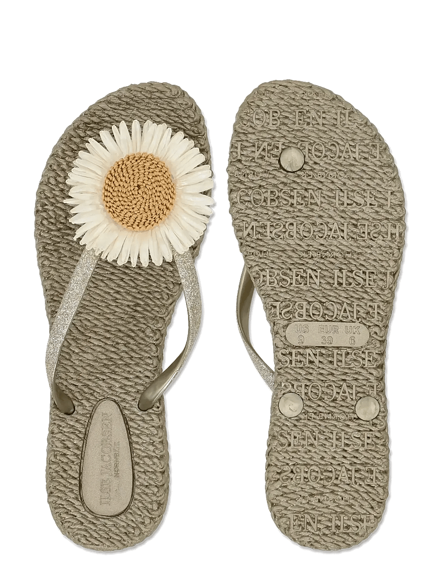 Ilse Jacobsen - Flip Flops with Flower - flip flops - platin - 4