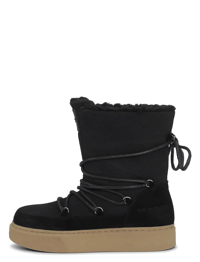 Ilse Jacobsen - COLDY02 - madalad poolsaapad - black natural - 2