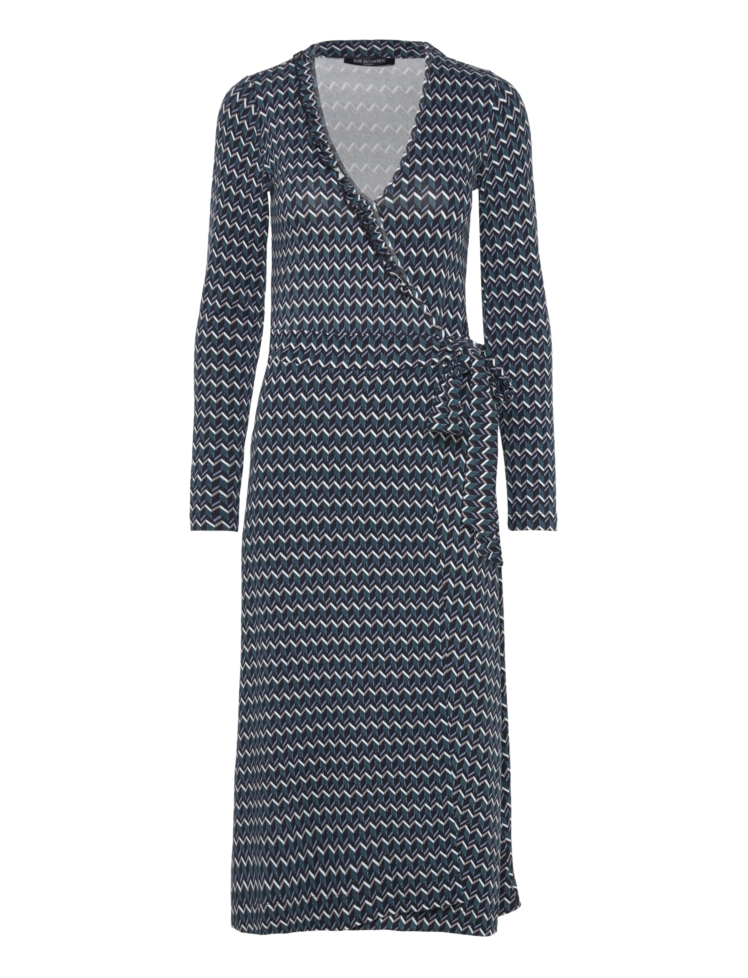 Ilse Jacobsen Elisa Harlekin Wrap Dress - Ilse Jacobsen - 660 DARK INDIGO / blue