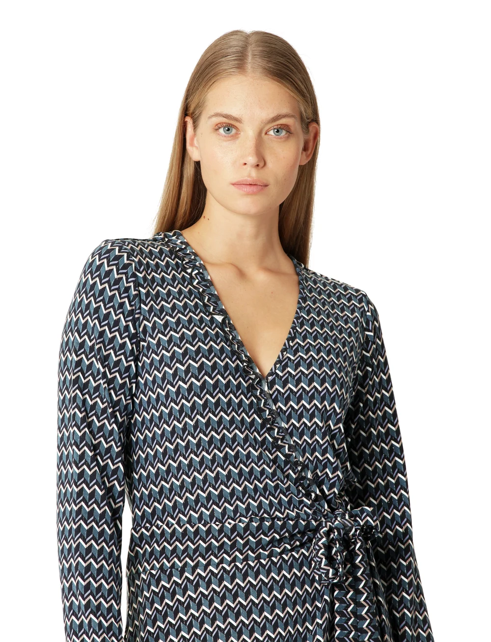 Ilse Jacobsen - Elisa Harlekin Wrap Dress - hõlmikkleidid - 660 dark indigo - 4