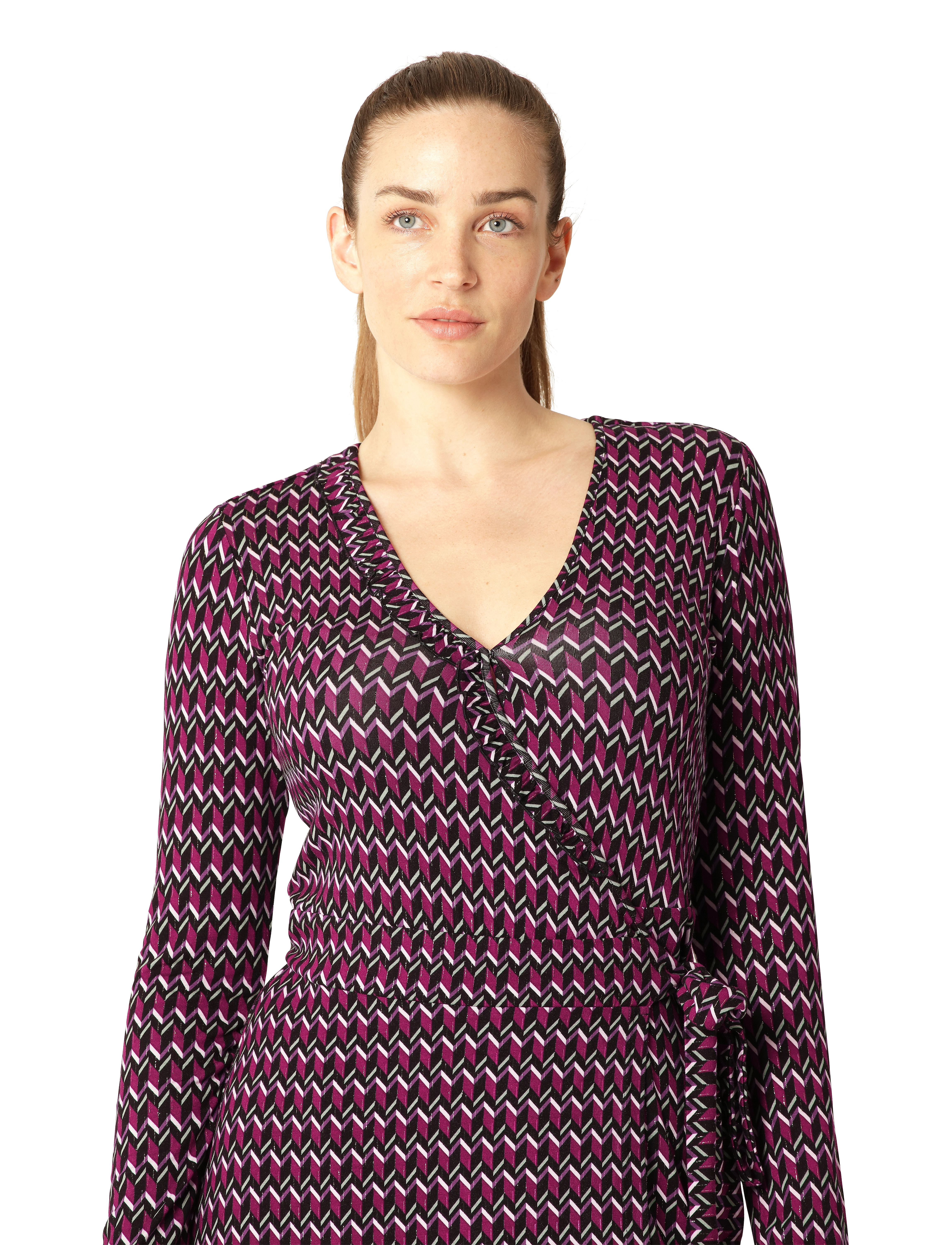 Ilse Jacobsen - Elisa Harlekin Wrap Dress - midi kjoler - 908 rosy pink - 5