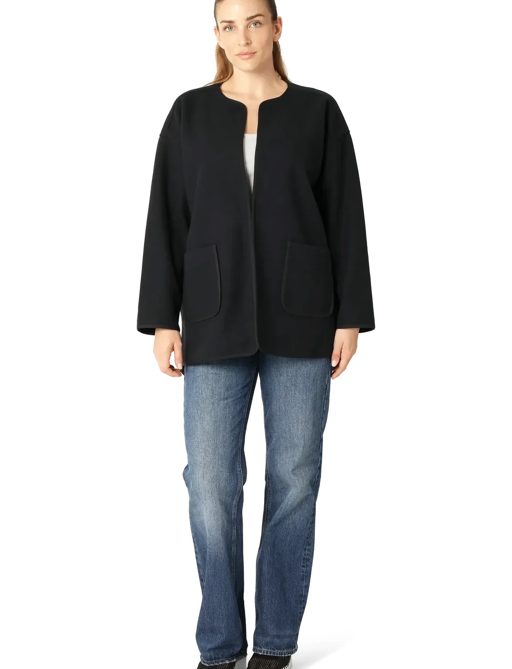 Ilse Jacobsen - FELTTIO02 - cardigans - dark indigo - 0