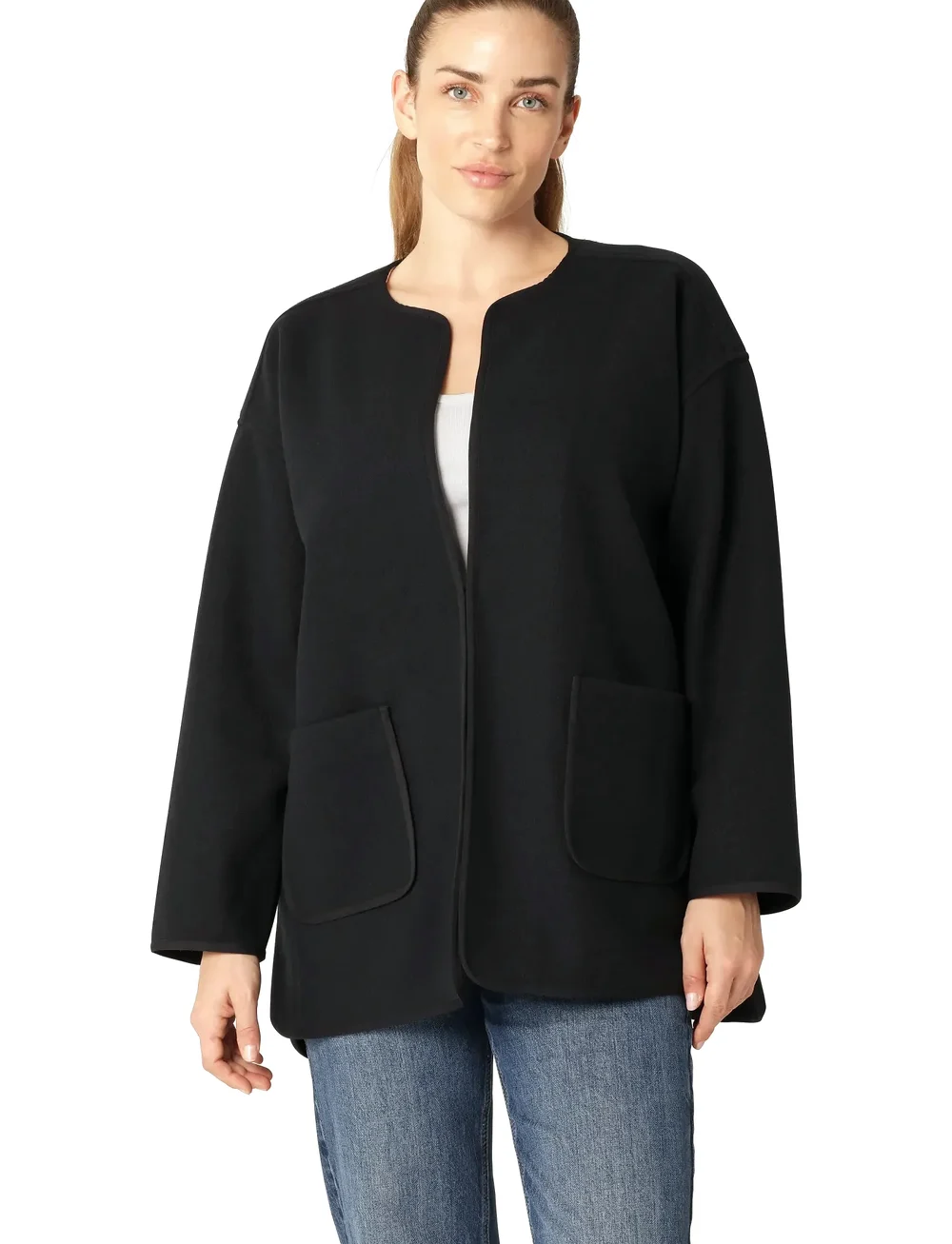 Ilse Jacobsen - FELTTIO02 - cardigans - dark indigo - 3