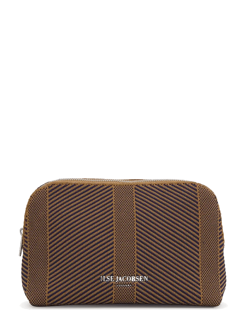Ilse Jacobsen - KNITTY02 - kosmetiktaschen - dark indigo buckthorn brown - 1