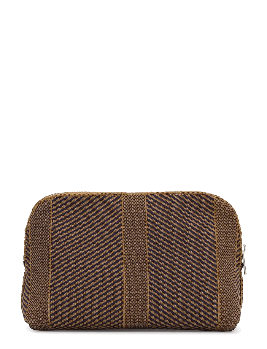 Ilse Jacobsen - KNITTY02 - kosmetiktaschen - dark indigo buckthorn brown - 2