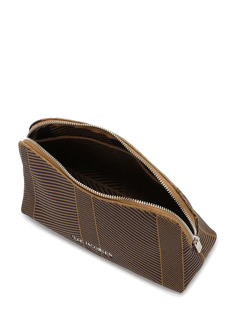 Ilse Jacobsen - KNITTY02 - kosmetiktaschen - dark indigo buckthorn brown - 3