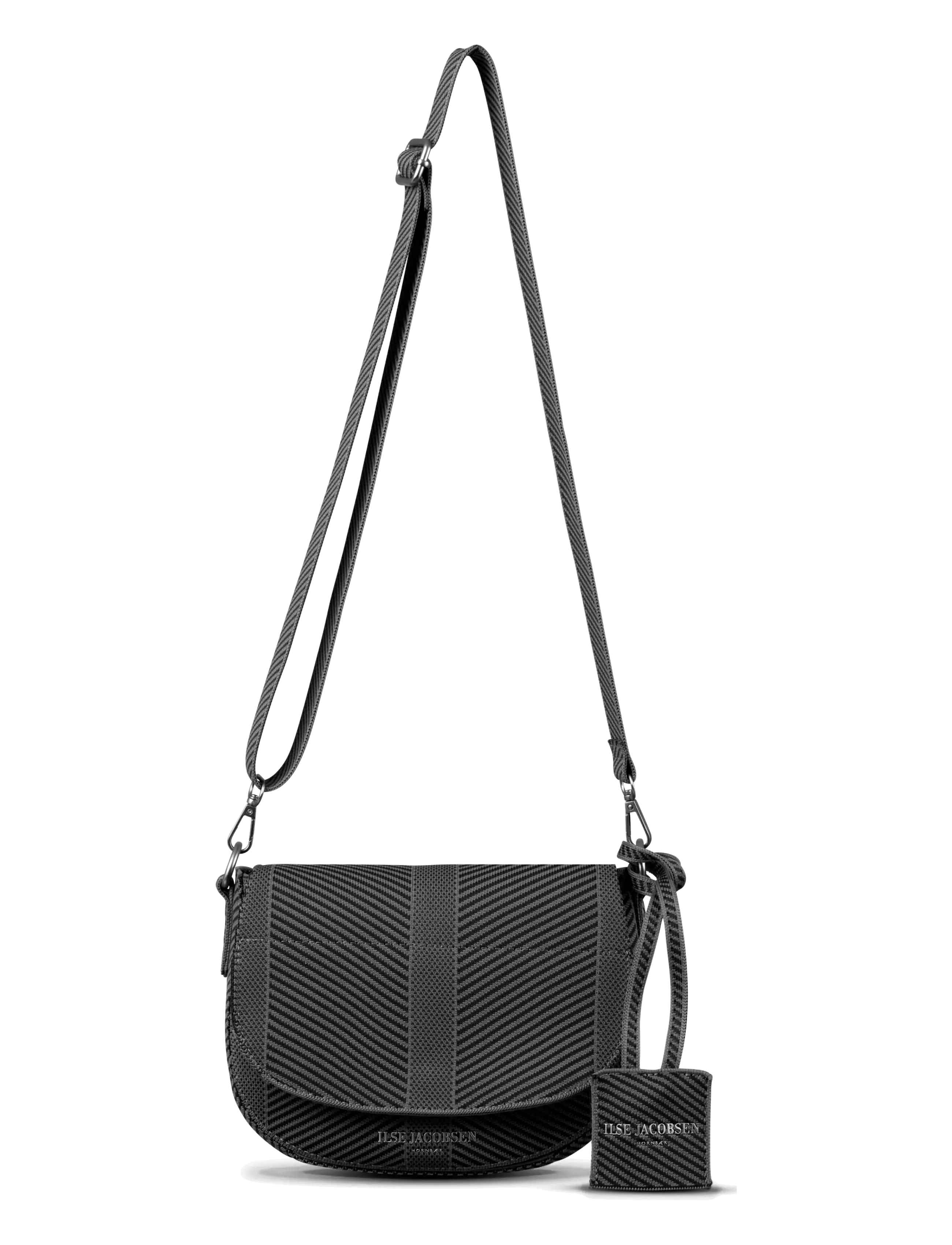Ilse Jacobsen KNITTY03 - Tasker - BLACK GUN METAL / black