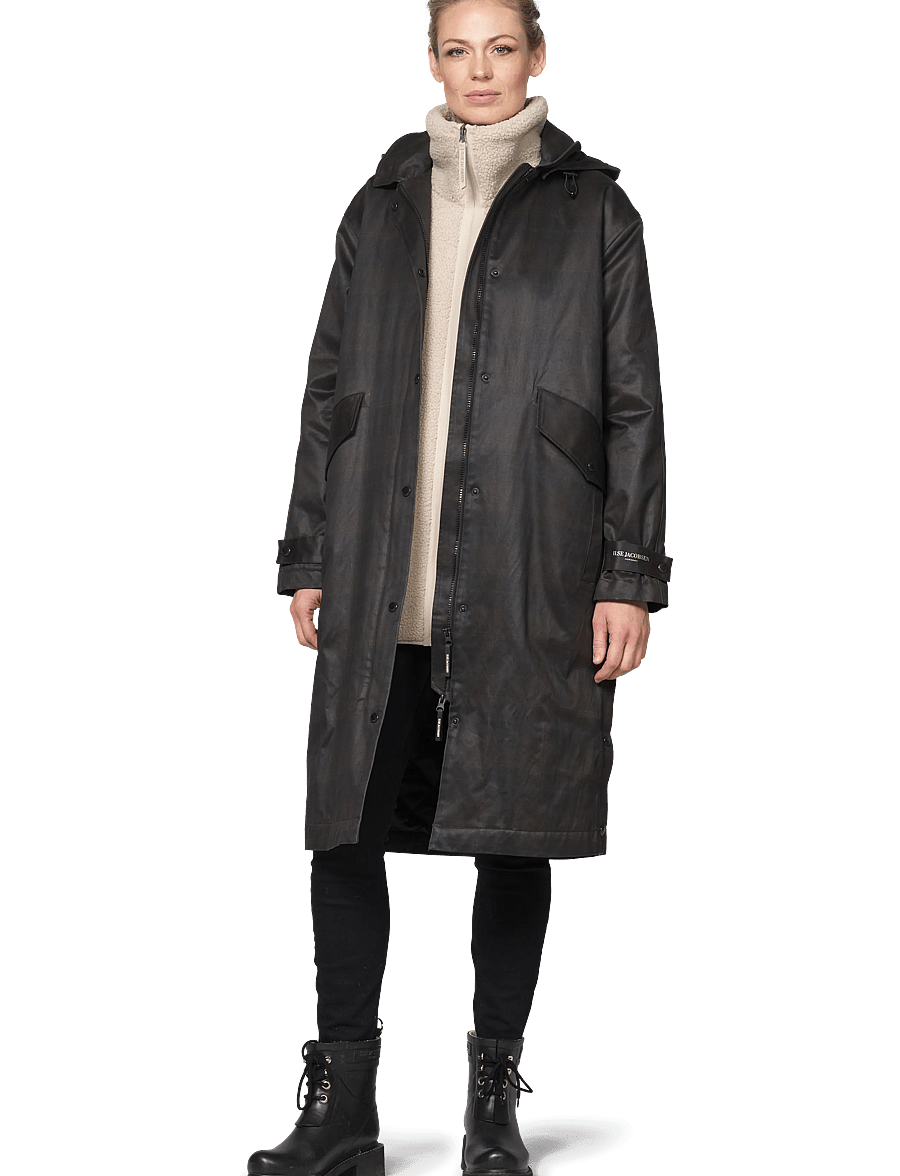 Ilse Jacobsen - LAND01 - frakker - dark brown check - 0