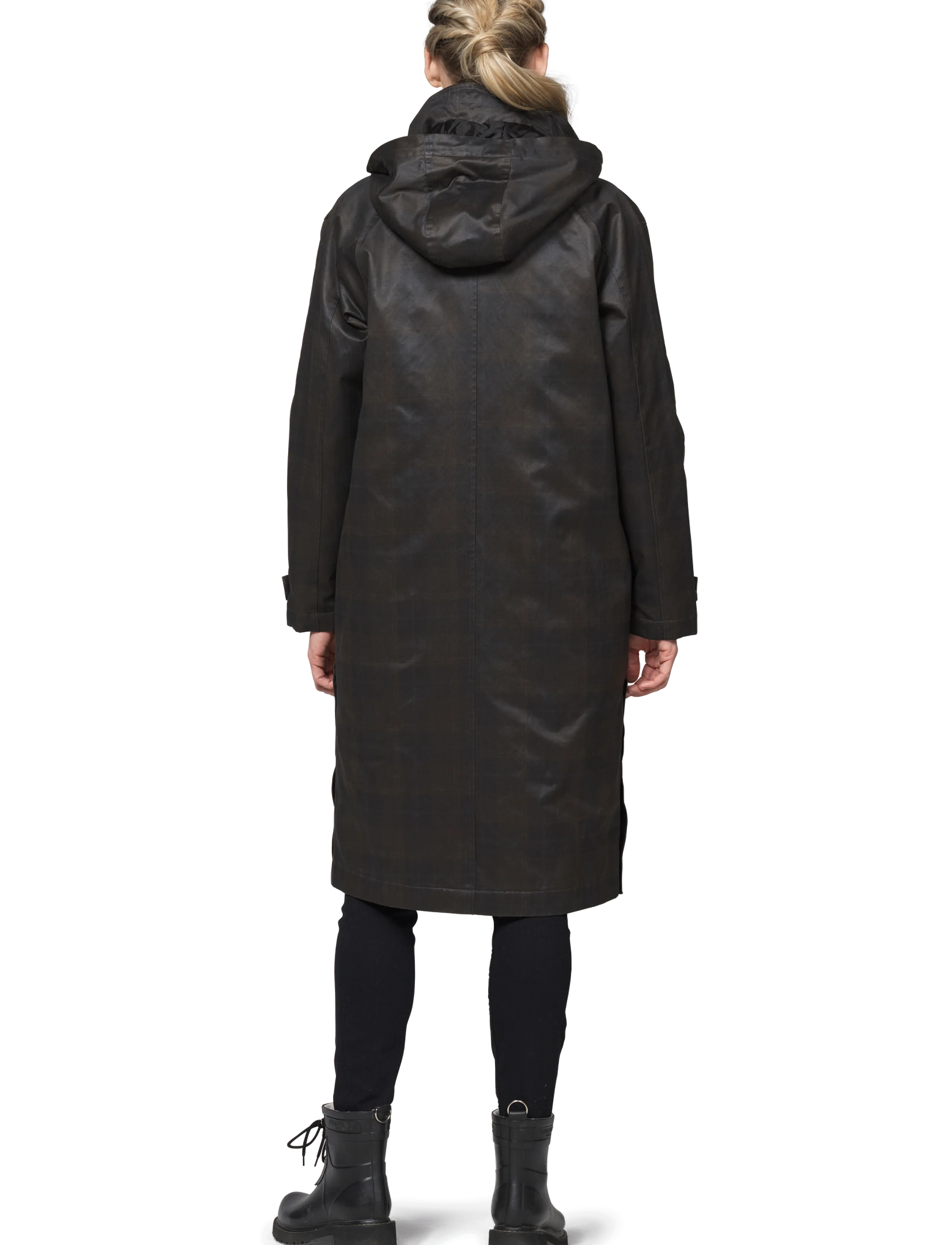 Ilse Jacobsen - LAND01 - frakker - dark brown check - 3