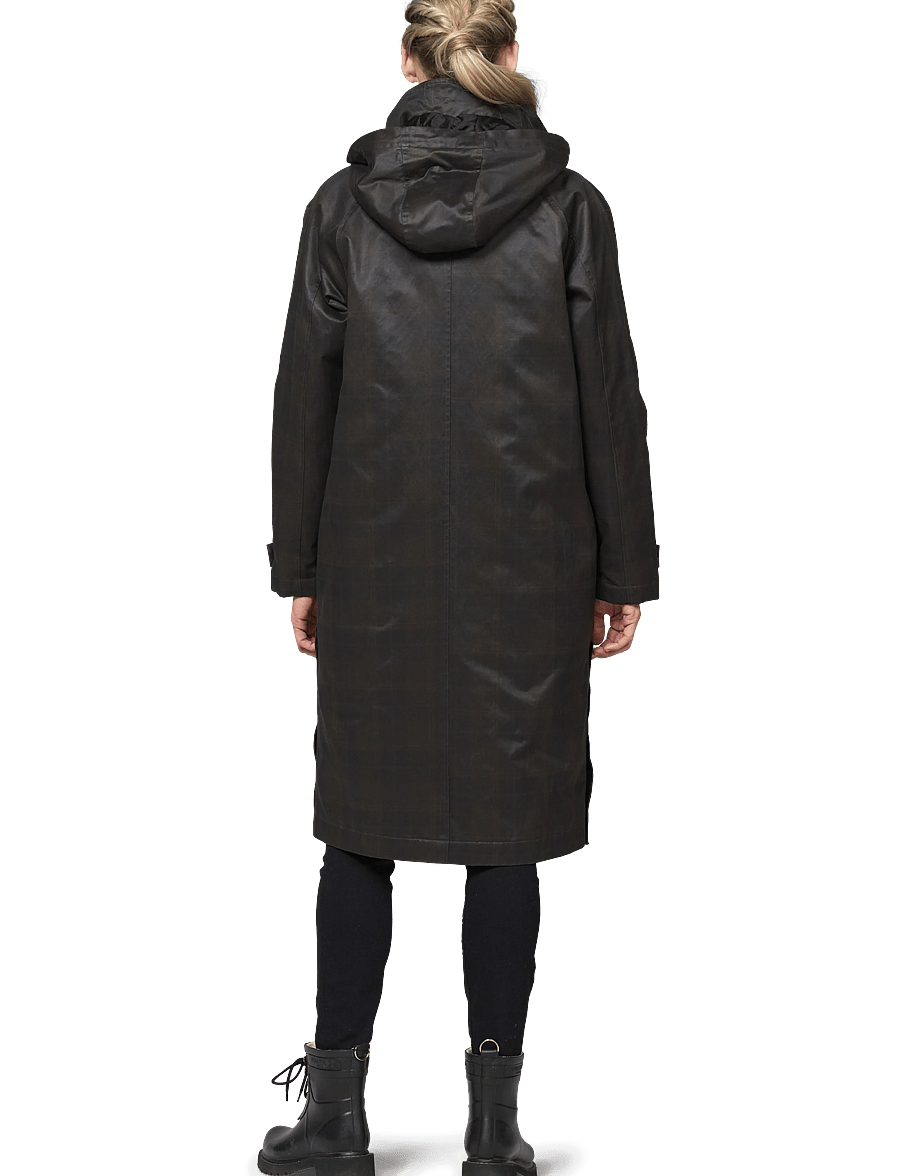 Ilse Jacobsen - LAND01 - frakker - dark brown check - 3