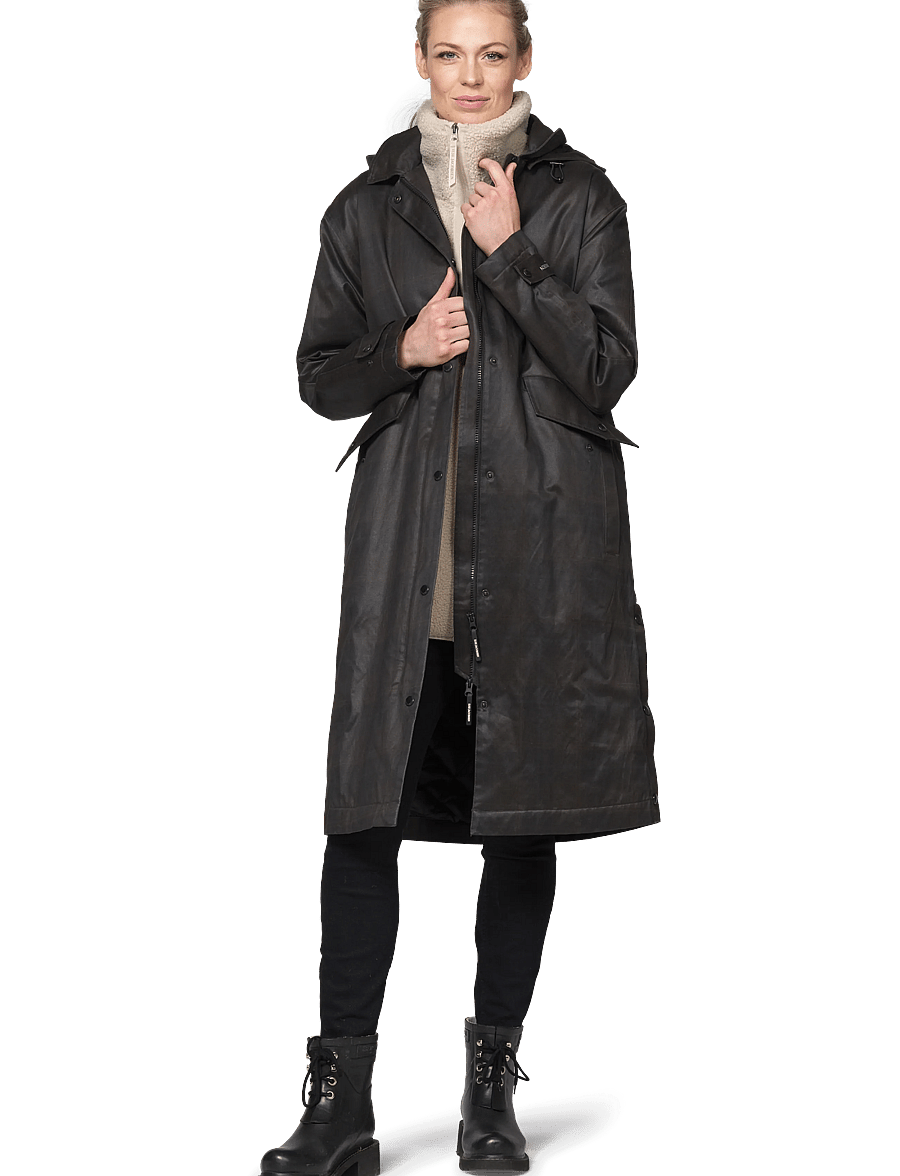 Ilse Jacobsen - LAND01 - frakker - dark brown check - 4