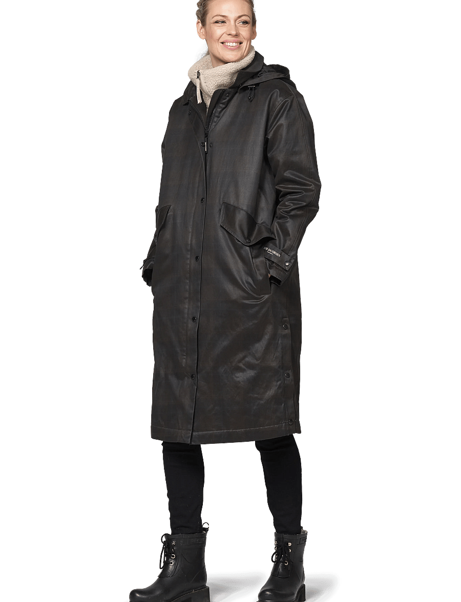 Ilse Jacobsen - LAND01 - frakker - dark brown check - 5