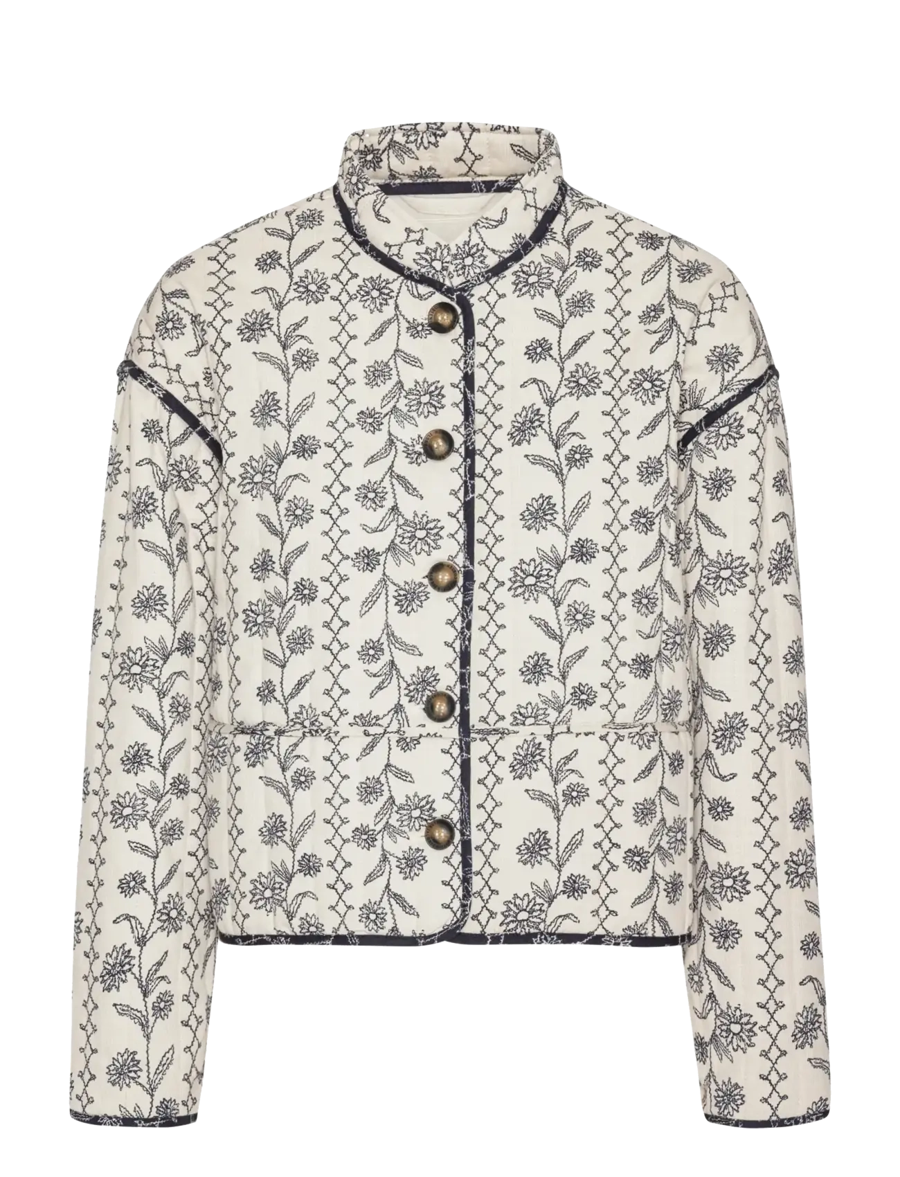 OTTOMAQUILT01P - WHITE WILDFLOWER