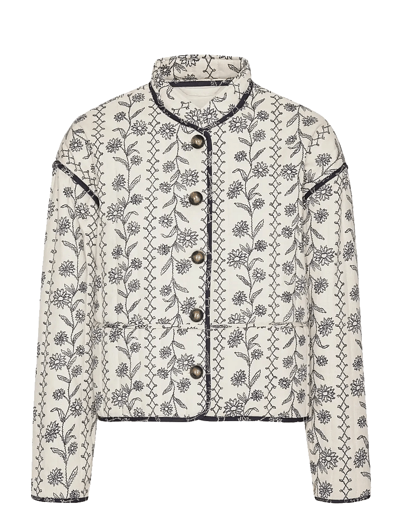 Ilse Jacobsen - OTTOMAQUILT01P - quiltede jakker - white wildflower - 1