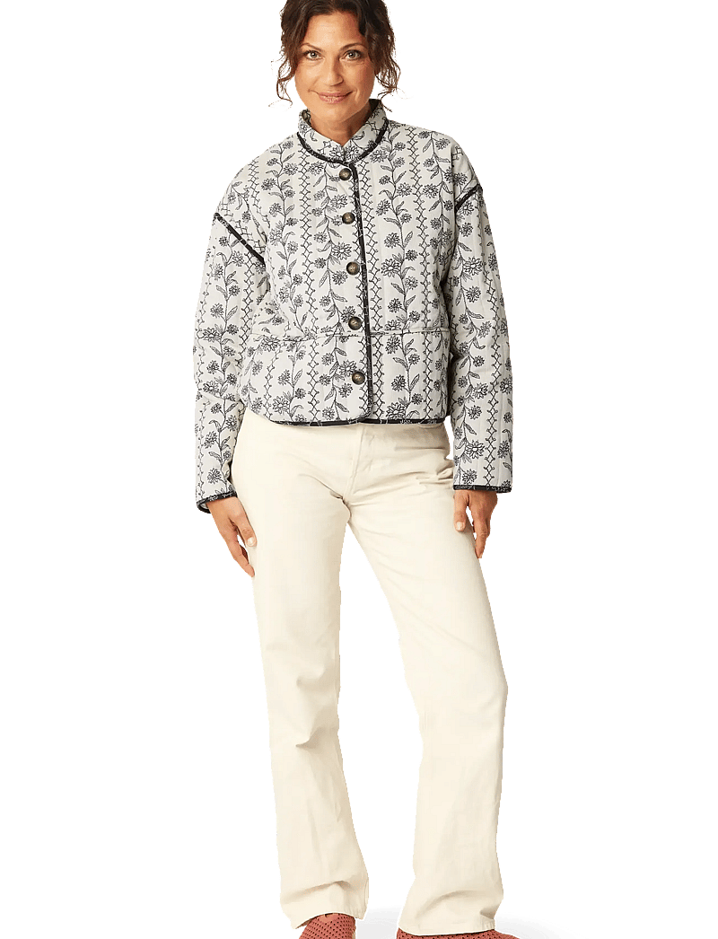 Ilse Jacobsen - OTTOMAQUILT01P - quiltede jakker - white wildflower - 0