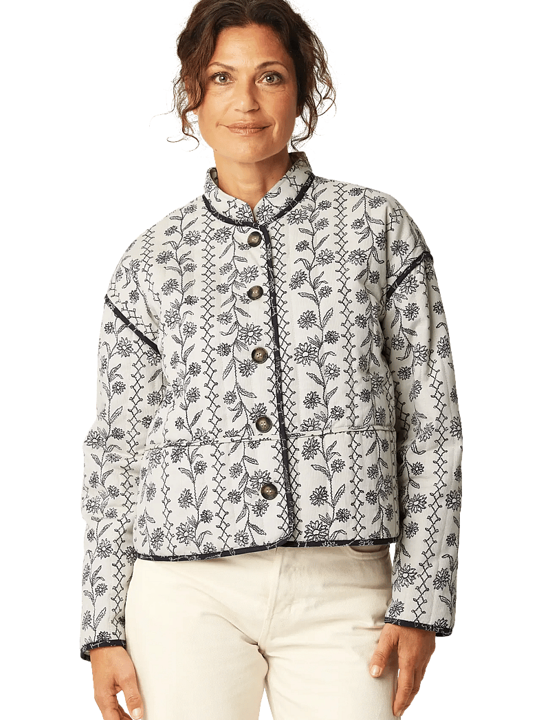 Ilse Jacobsen - OTTOMAQUILT01P - quiltede jakker - white wildflower - 3