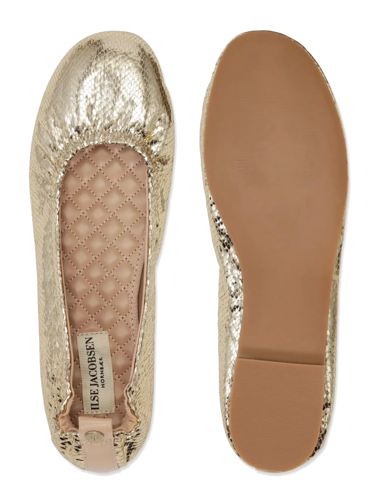Ilse Jacobsen - PANORA01 - ballerinaer - platin taupe - 4