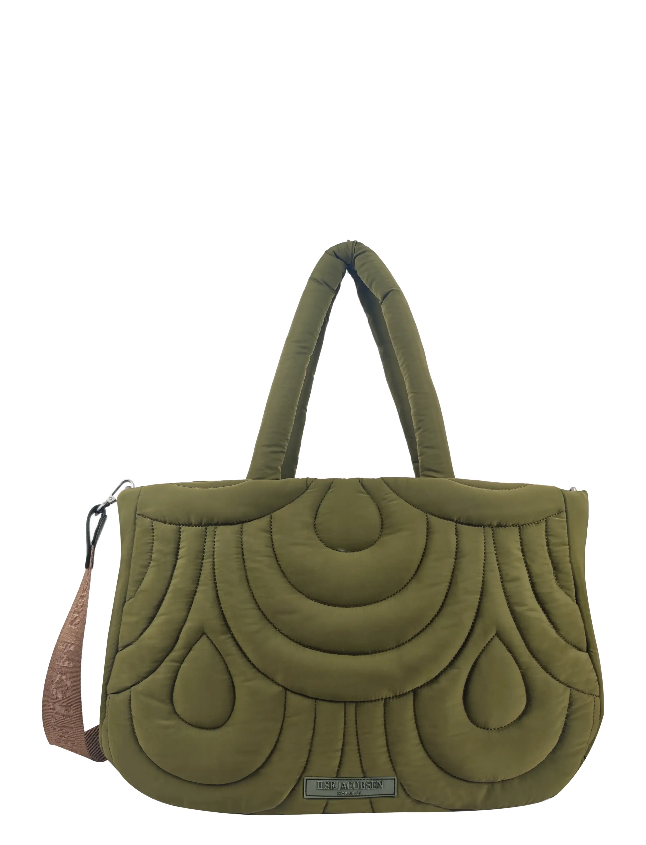 Ilse Jacobsen QUILTEDBAG04 - Shoppers & Tote Bags - OLIVE NIGHT / khaki/green
