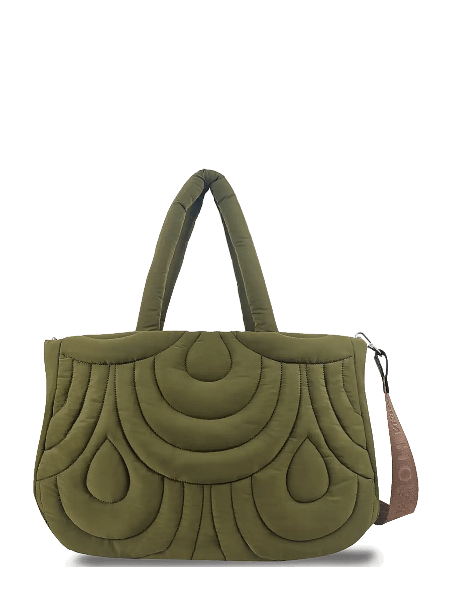 Ilse Jacobsen - QUILTEDBAG04 - tote bags - olive night - 2