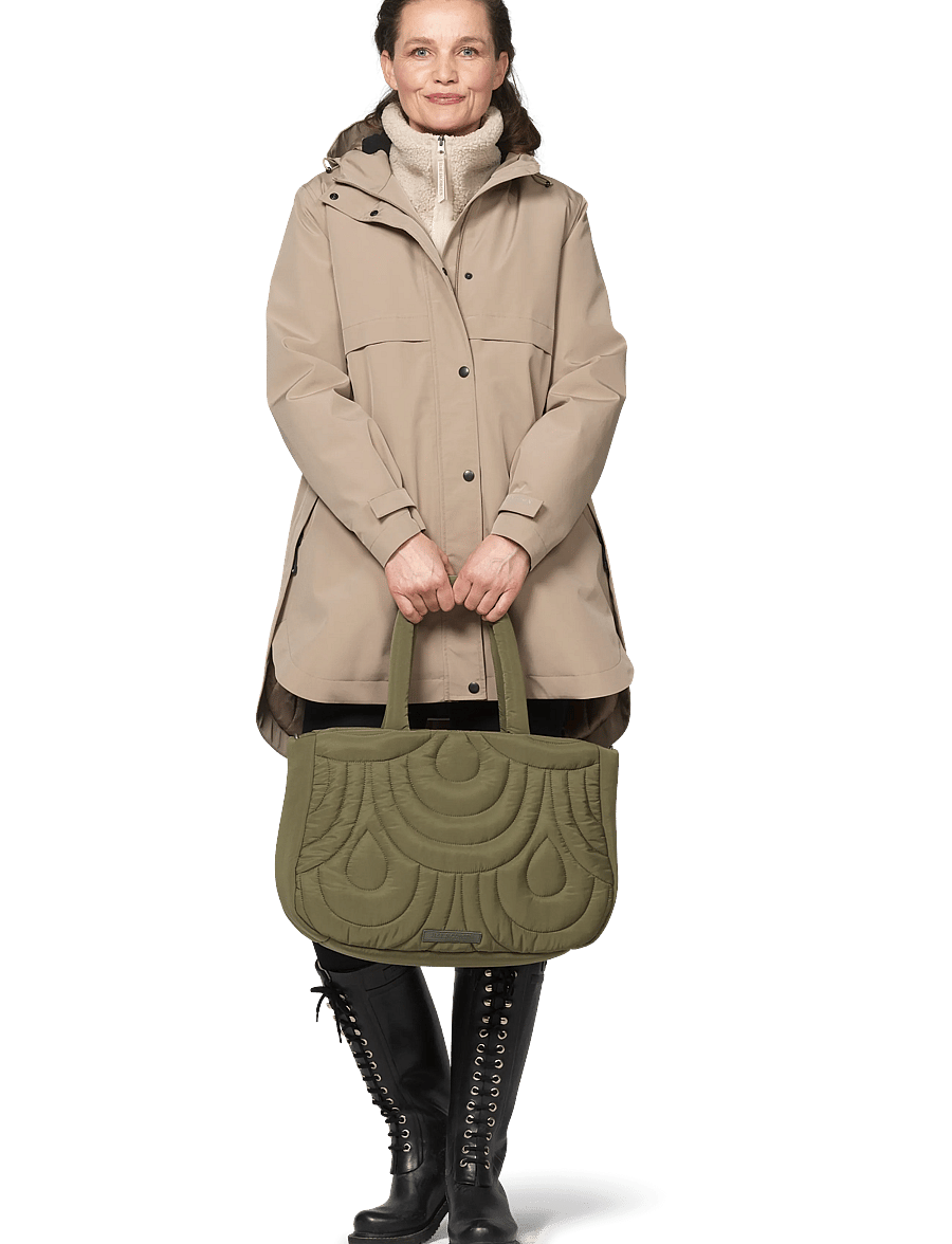Ilse Jacobsen - QUILTEDBAG04 - tote bags - olive night - 0