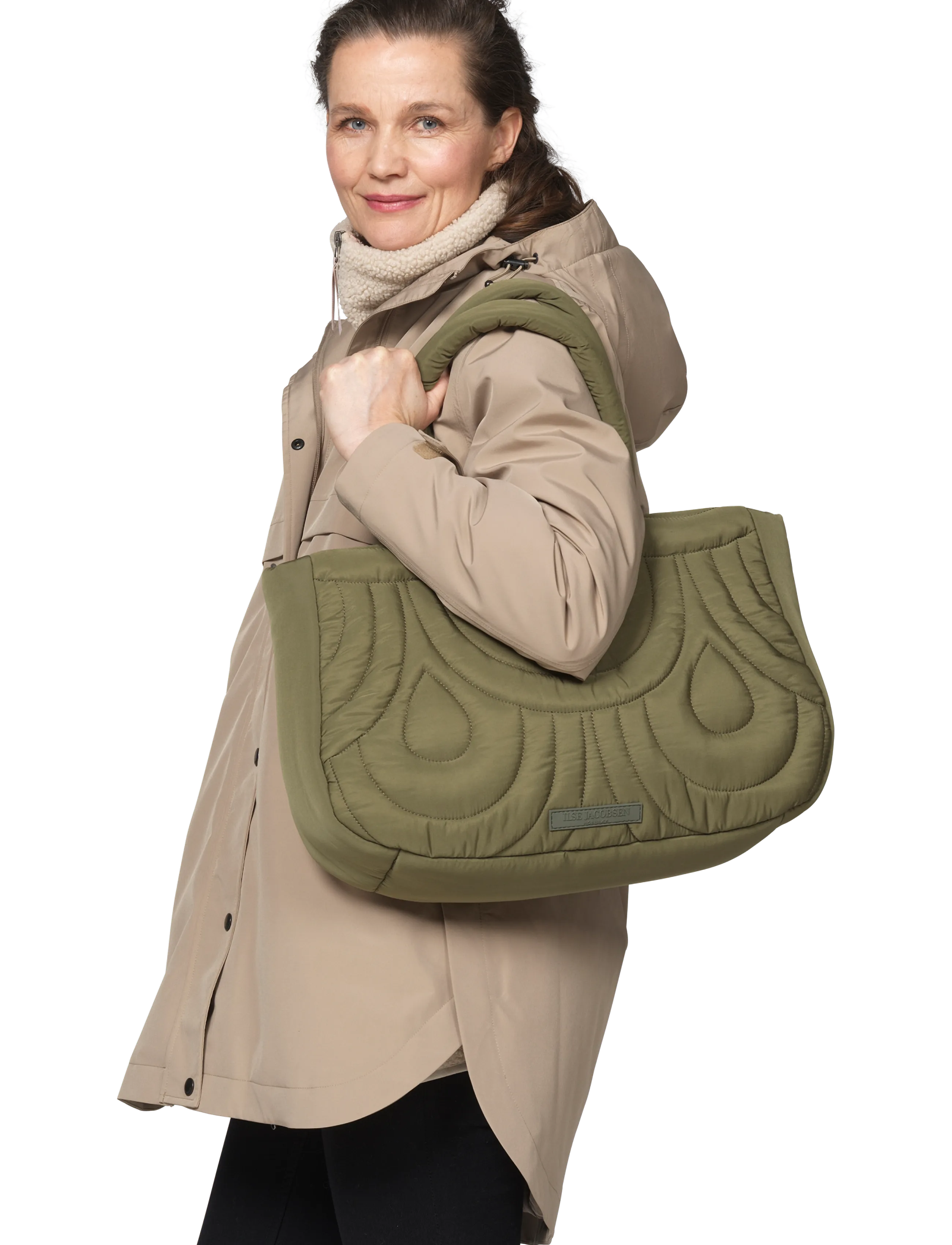 Ilse Jacobsen - QUILTEDBAG04 - olive night - 3