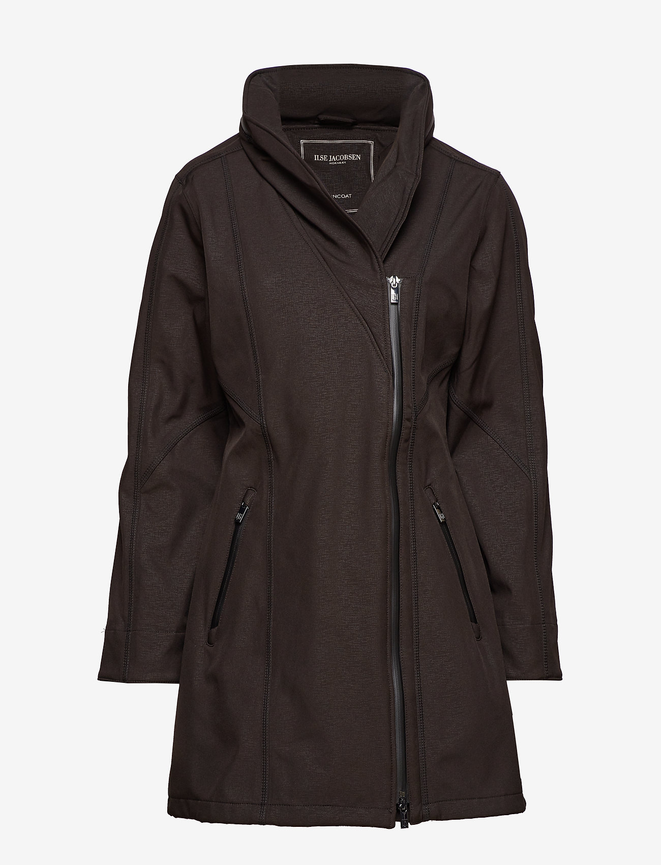 Ilse Jacobsen - 3/4 RAINCOAT - black - 0