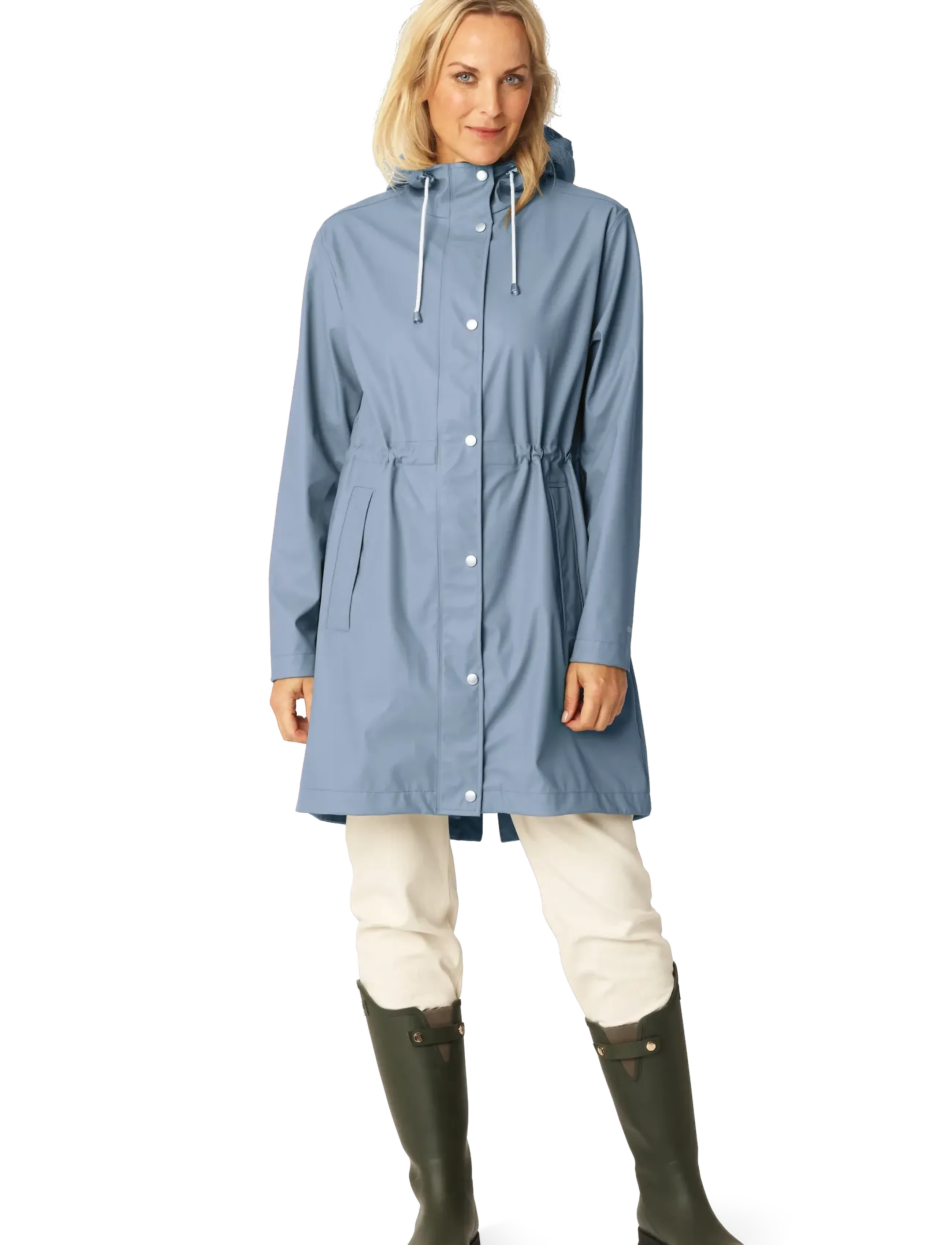 Ilse Jacobsen Rain230Fr, 42, Blue, Regntøj > Regnfrakker, Dame
