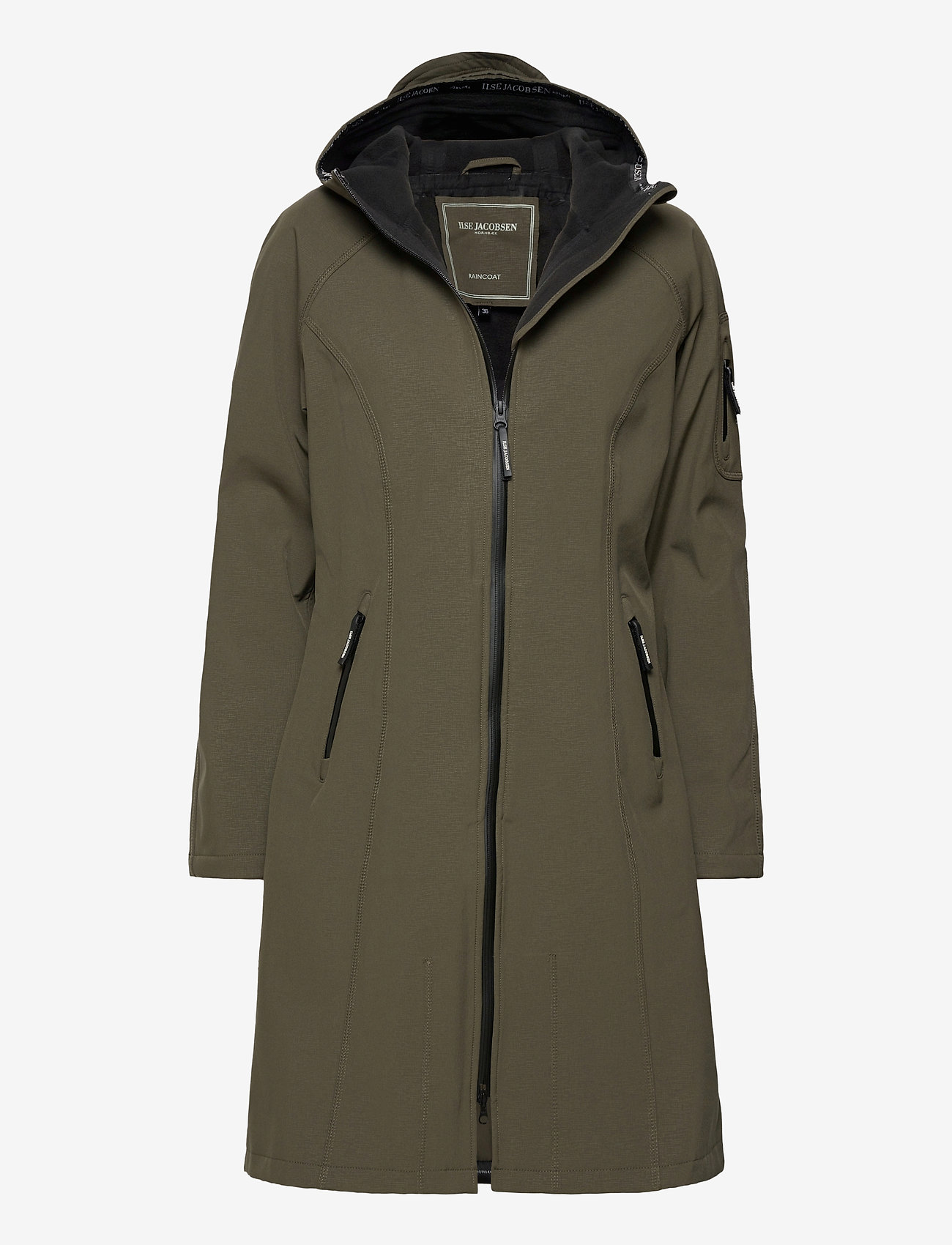 Ilse Jacobsen - LONG RAINCOAT - overtøj - army - 0