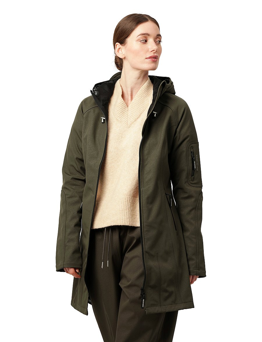 Ilse Jacobsen - Long raincoat - rain jackets - army - 0