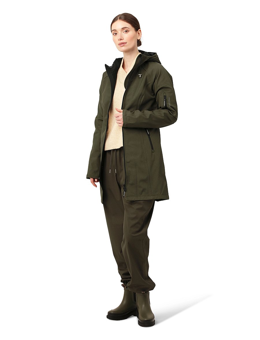 Ilse Jacobsen - Long raincoat - rain jackets - army - 5