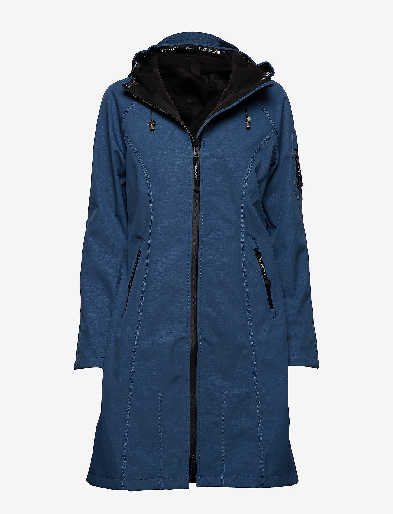 Ilse Jacobsen - Long raincoat - ytterkläder - blue rock - 0
