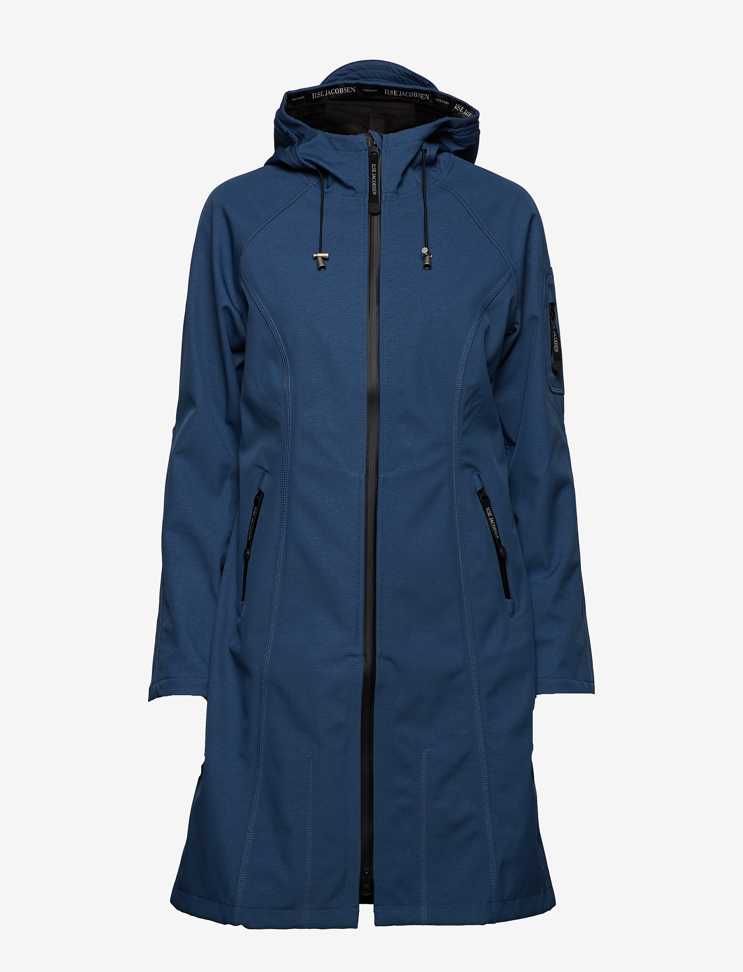 Ilse Jacobsen - Long raincoat - ytterkläder - blue rock - 1