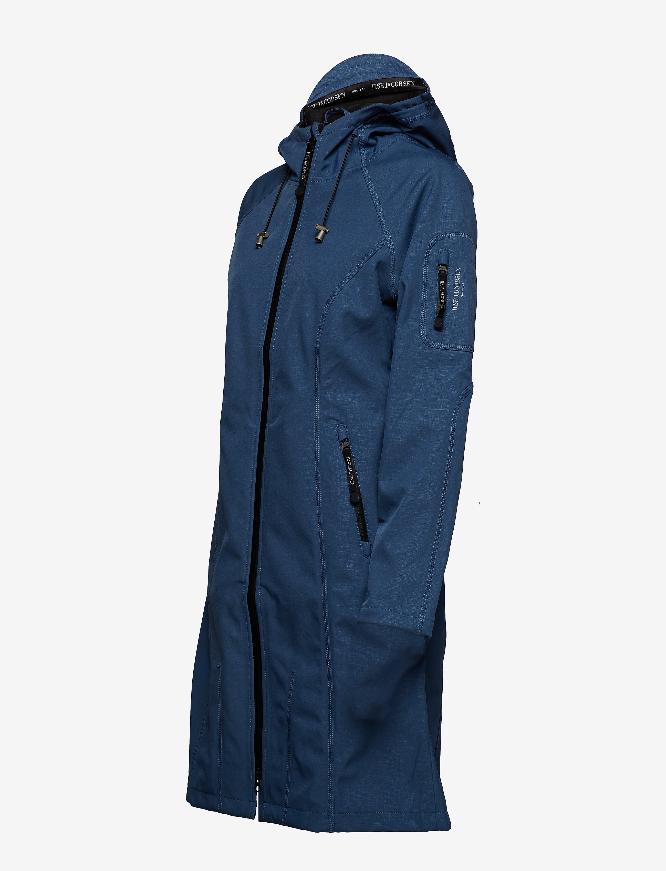 Ilse Jacobsen - Long raincoat - ytterkläder - blue rock - 3