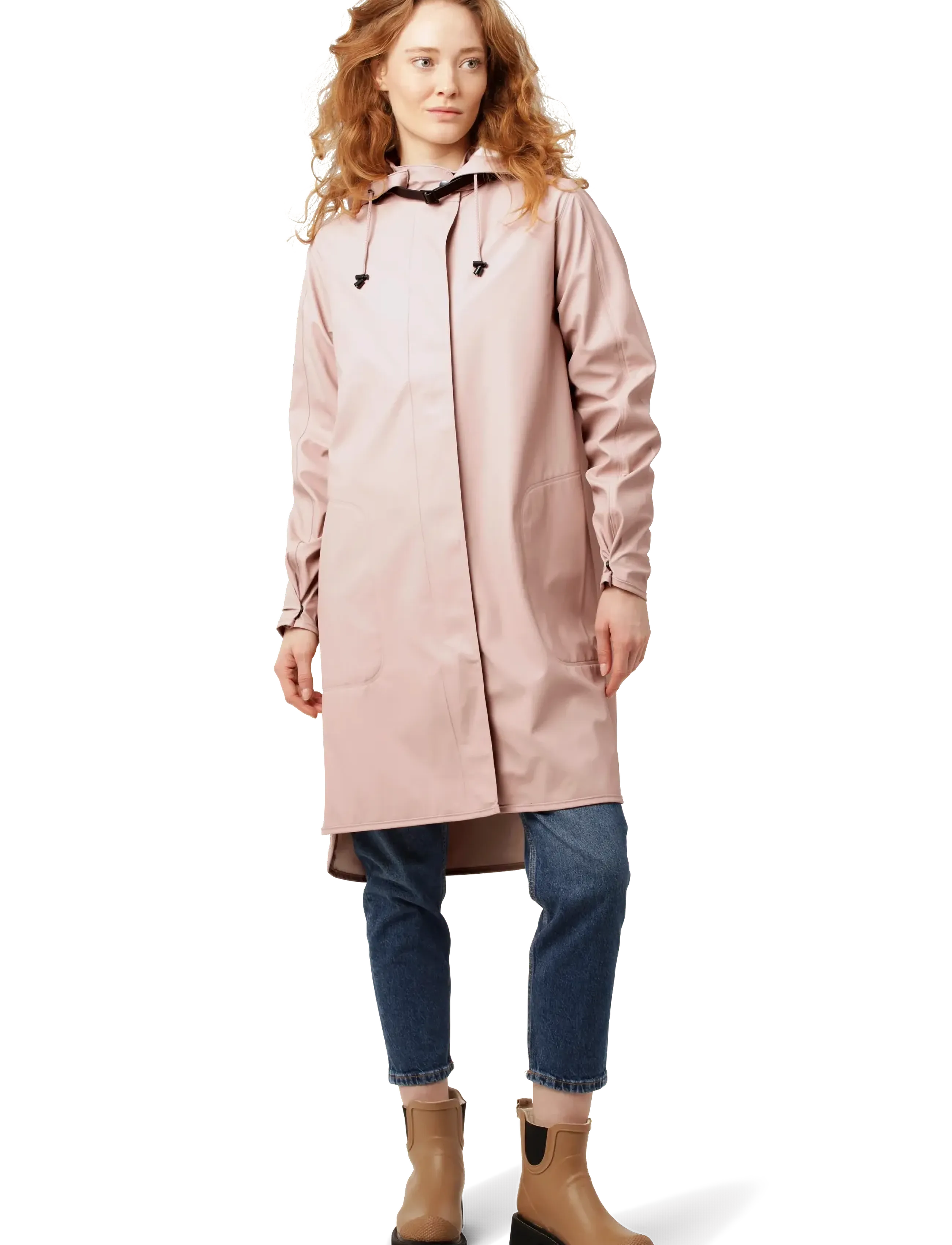 Ilse Jacobsen Raincoat, 42, Pink, Regntøj > Regnfrakker, Dame