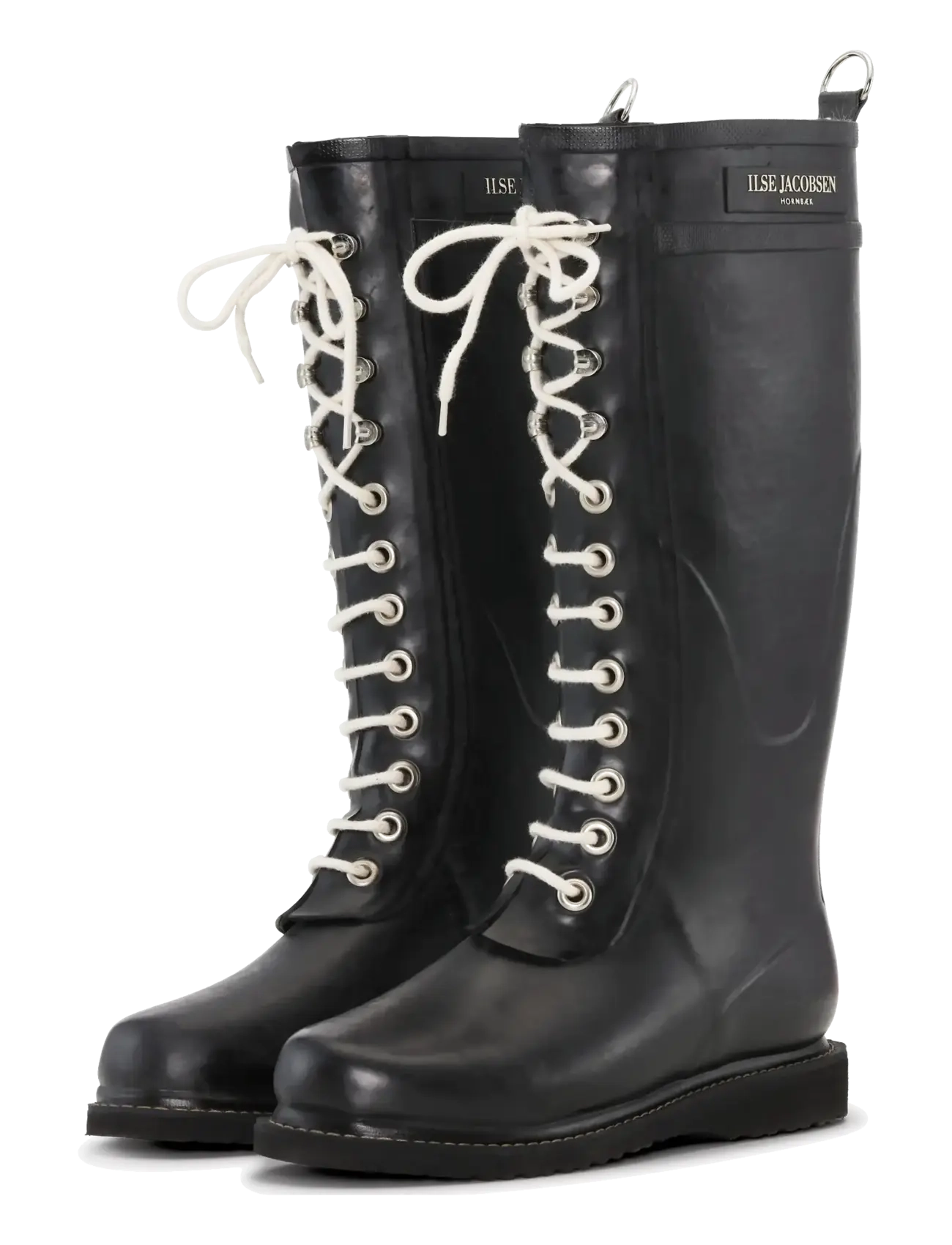 Ilse Jacobsen Long Rubber Boots - Transitional Layering - BLACK / black