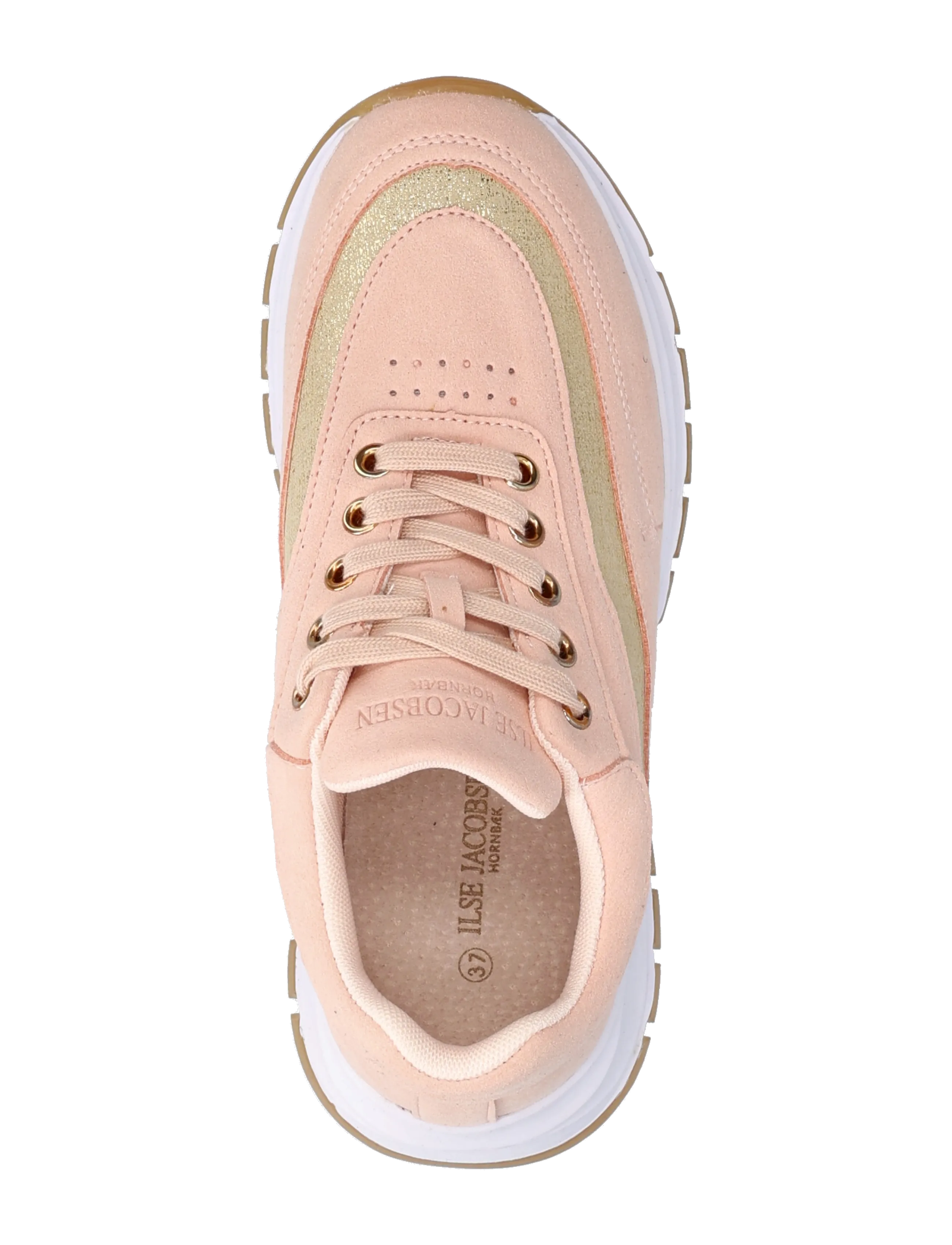 Ilse Jacobsen - WALK'N TALK SNEAKER - rippijuhlat - adobe rose white - 3