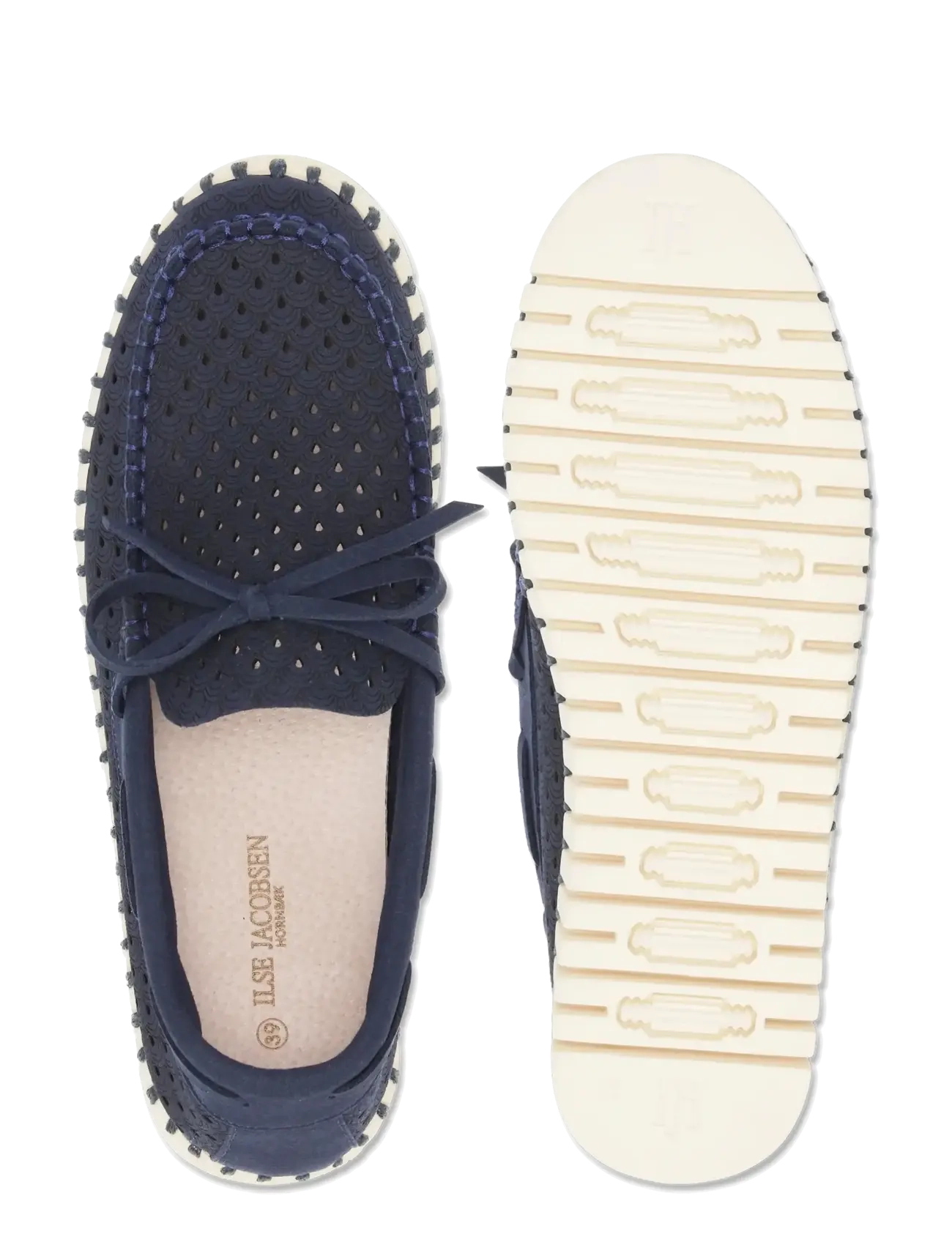 Ilse Jacobsen - TULIP3074 - boat shoes - dark indigo pearled ivory - 3
