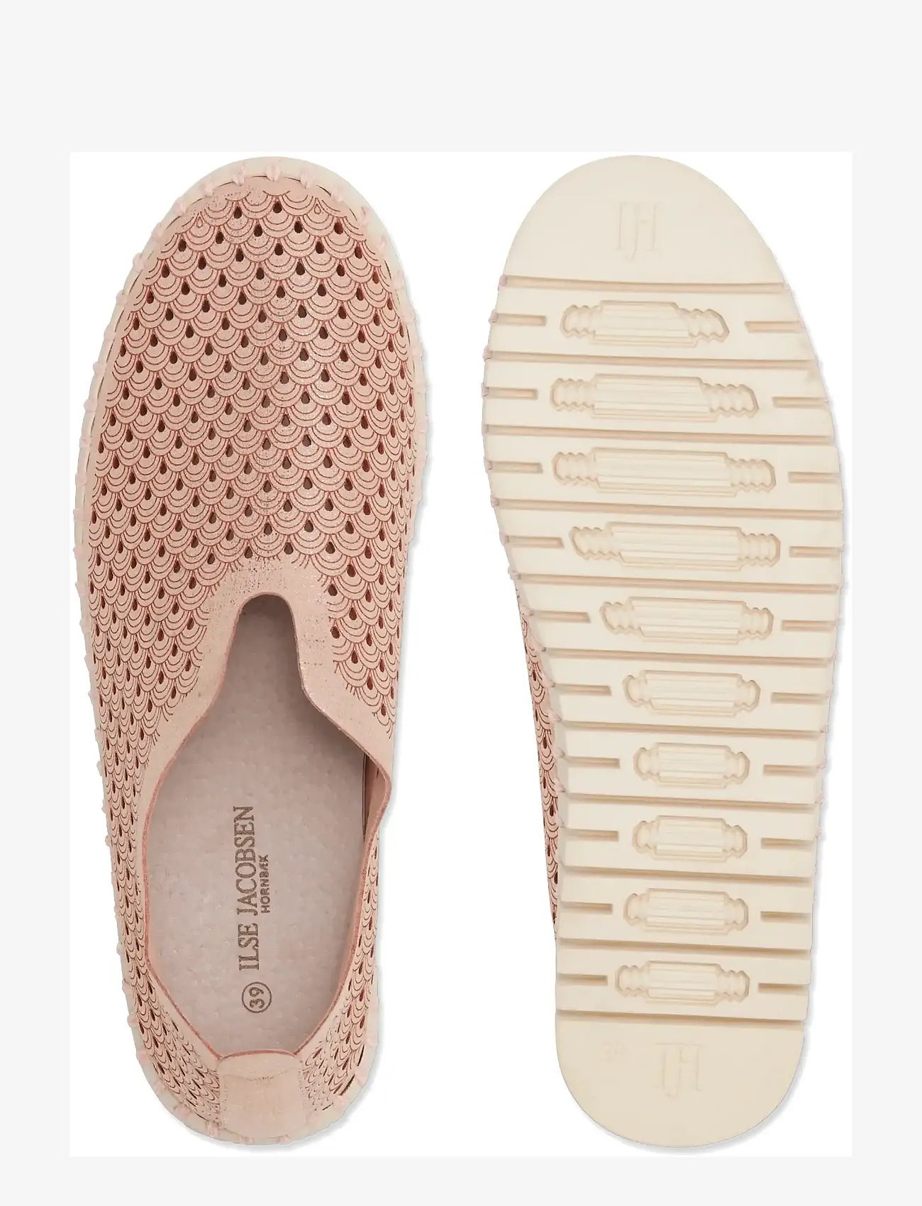 Ilse Jacobsen - TULIP3223 - slip-on tossud - adobe rose pearled ivory - 3