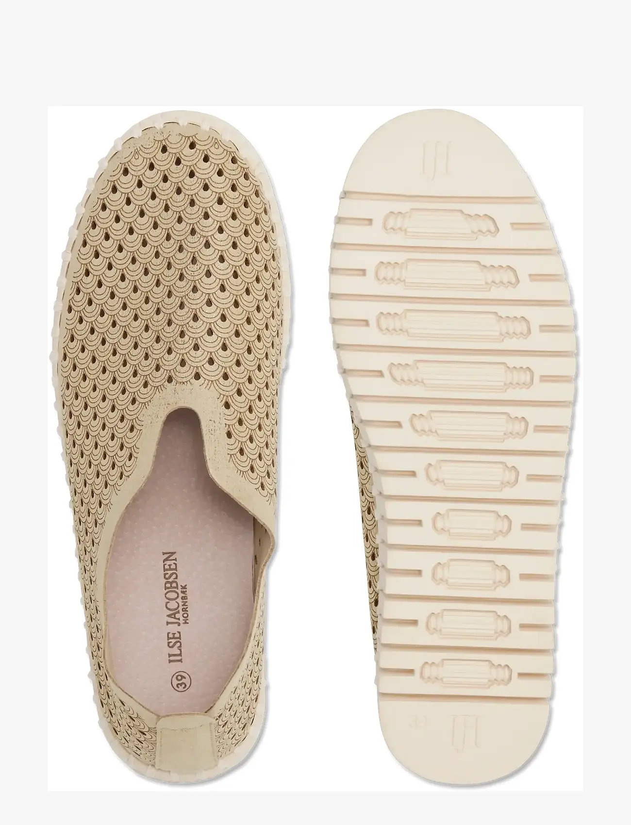 Ilse Jacobsen - TULIP3223 - slip-on sneakers - platin pearled ivory - 4