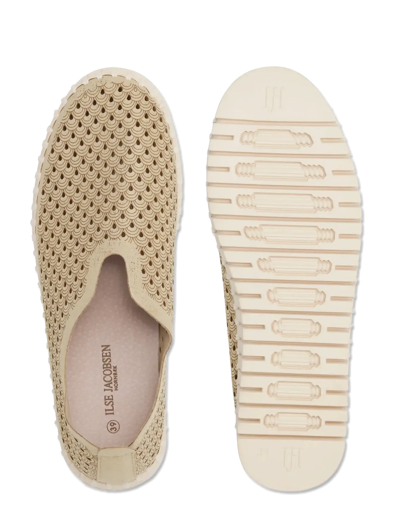 Ilse Jacobsen - TULIP3223 - slip-on sneakers - platin pearled ivory - 4