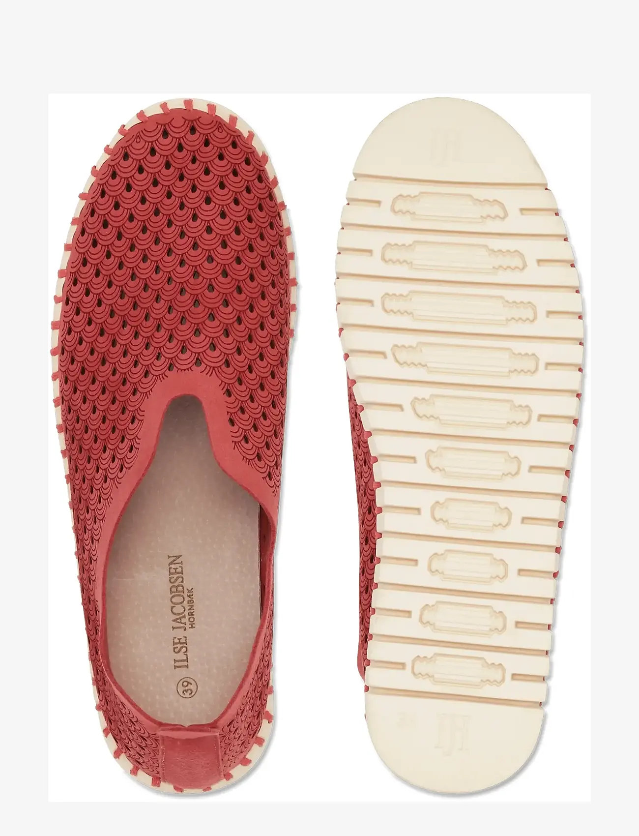 Ilse Jacobsen - Flats - slip-on sneakers - baked apple pearled ivory - 4