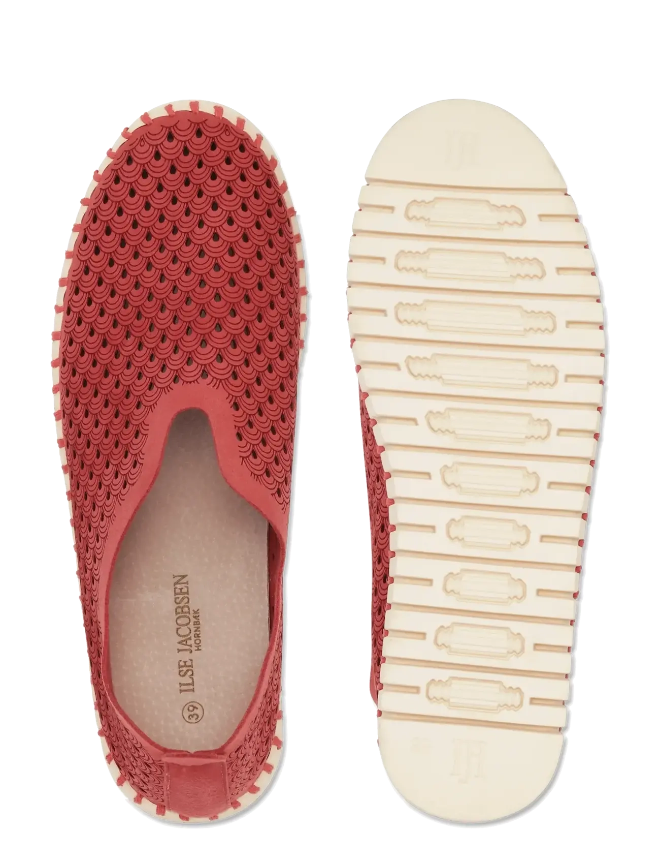Ilse Jacobsen - Flats - slip-on sneaker - baked apple pearled ivory - 4