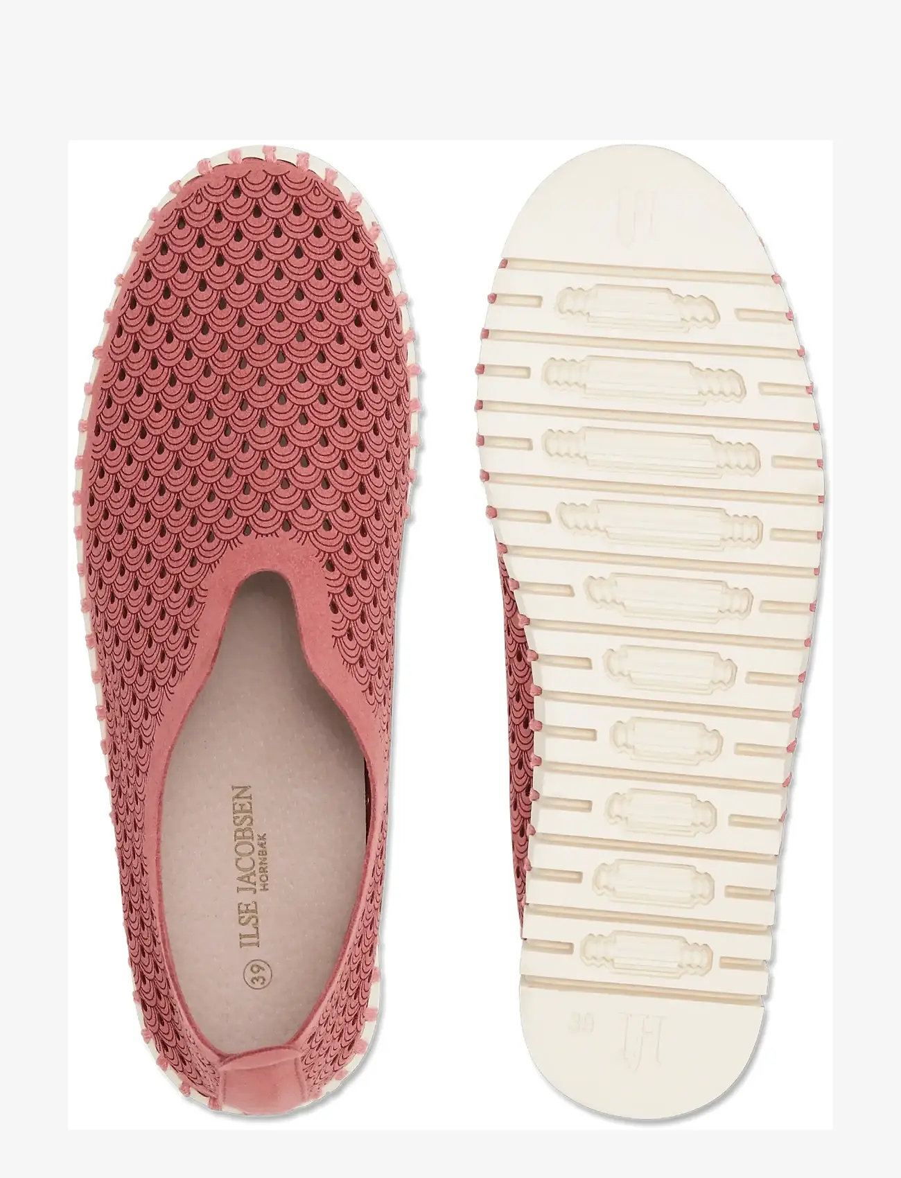 Ilse Jacobsen - Flats - slip-on sneakers - rouge pearled ivory - 4