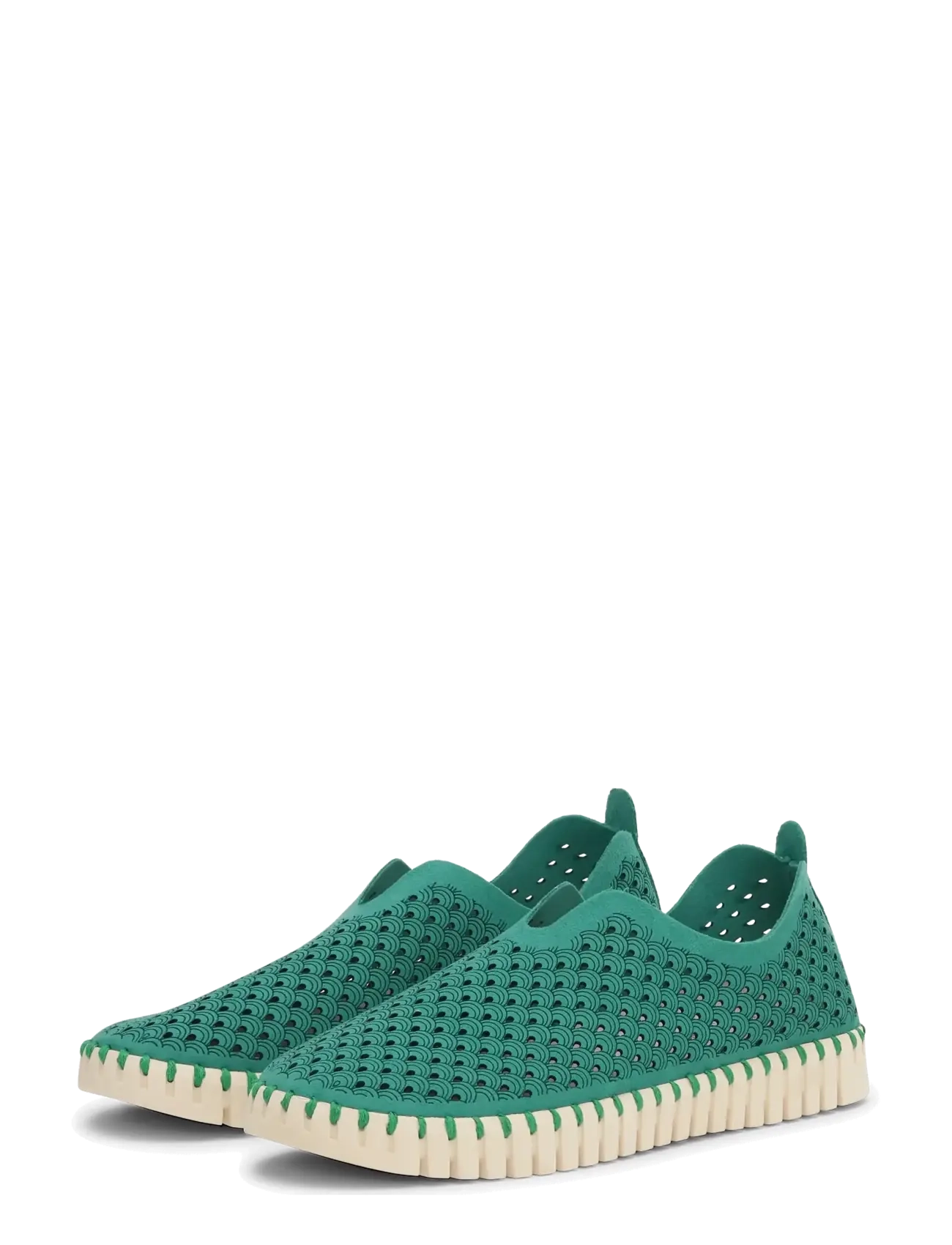 Ilse Jacobsen Tulip Slip-In - Sneakers - SPRUCE PEARLED IVORY / green